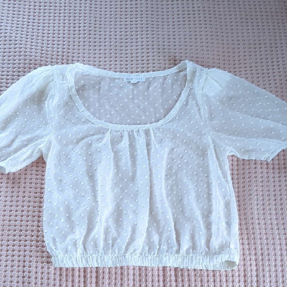 Off White Blouse Size S